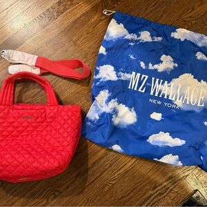 MZ Wallace Coral Small Metro Tote Deluxe Bag